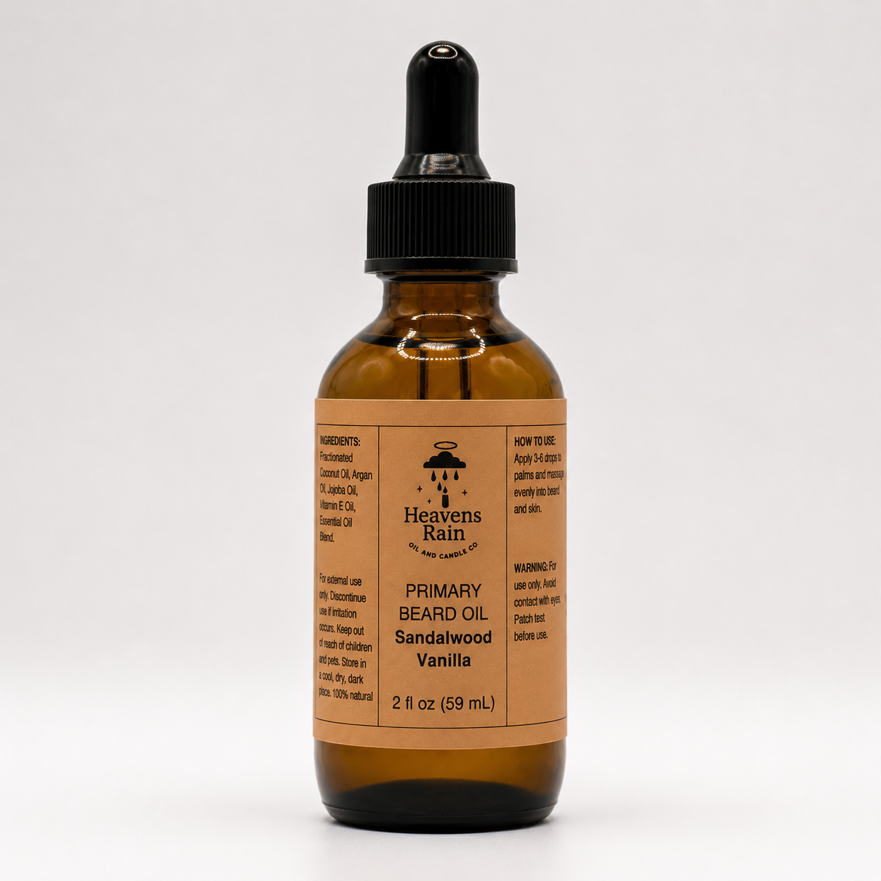 Heaven's Rain Primary Beard Oil — Daily(2oz)